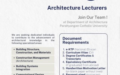 Info Loker: Dosen Arsitektur DL 30 September 2024