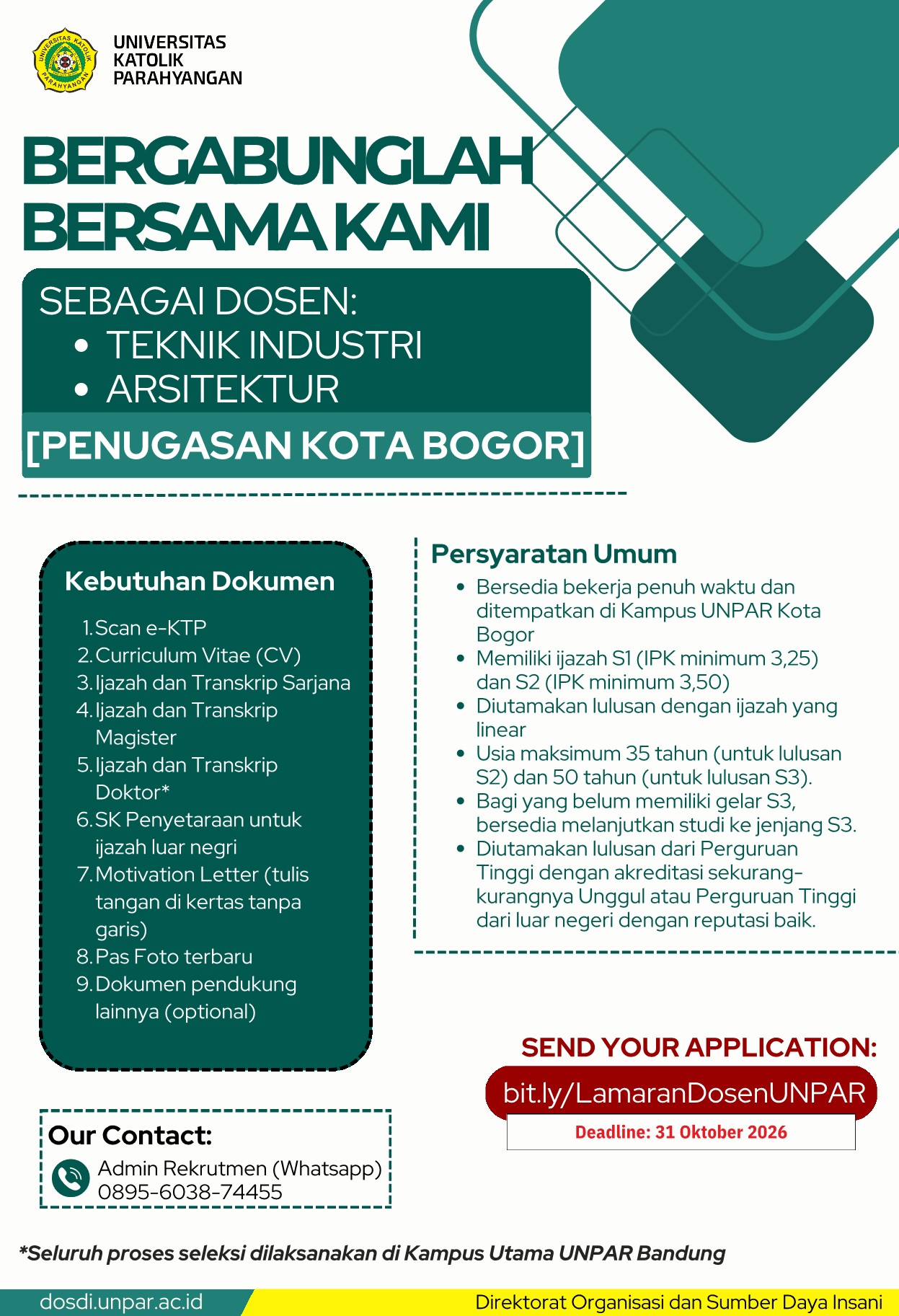 Loker Dosen Bogor